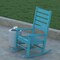 Emma and Oliver Florian Contemporary Rocking Chair, All-Weather HDPE Indoor/Outdoor Rocker